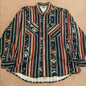 Vintage Aztec Carhartt flannel